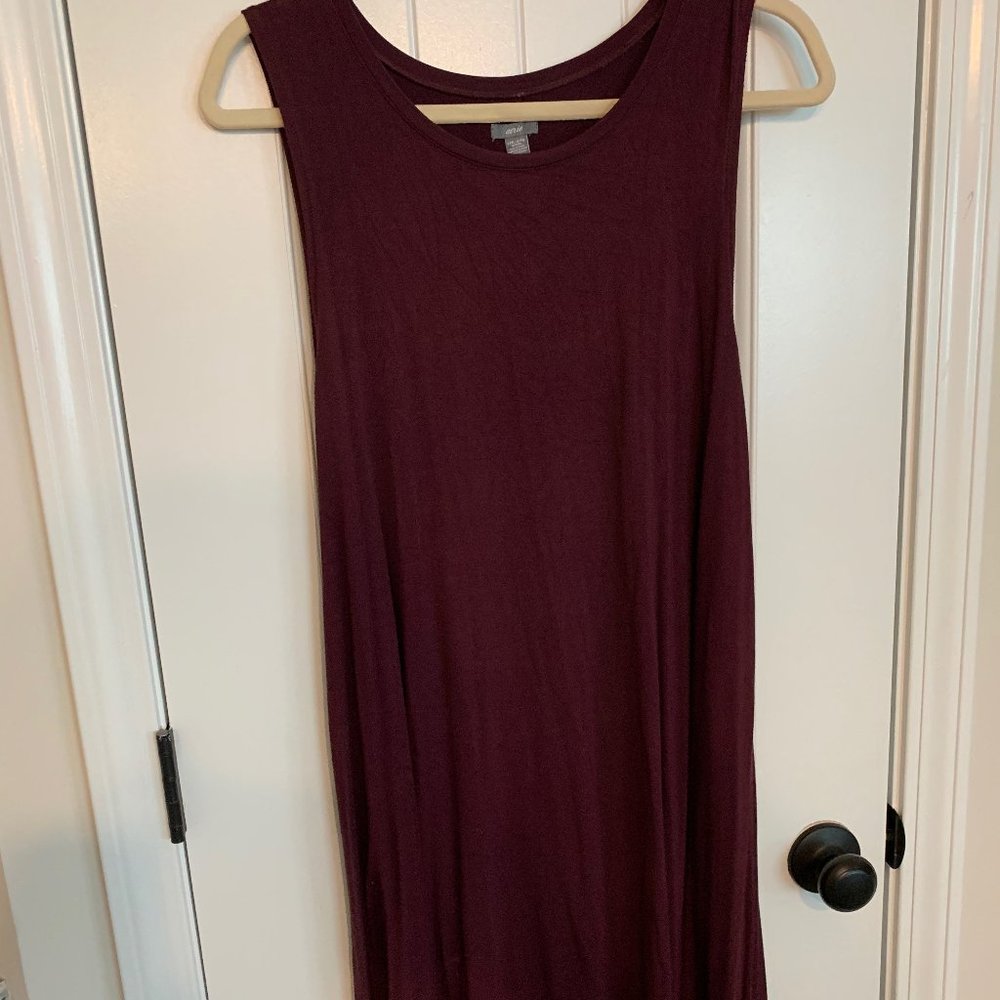 American Eagle Burgundy Tank Dress